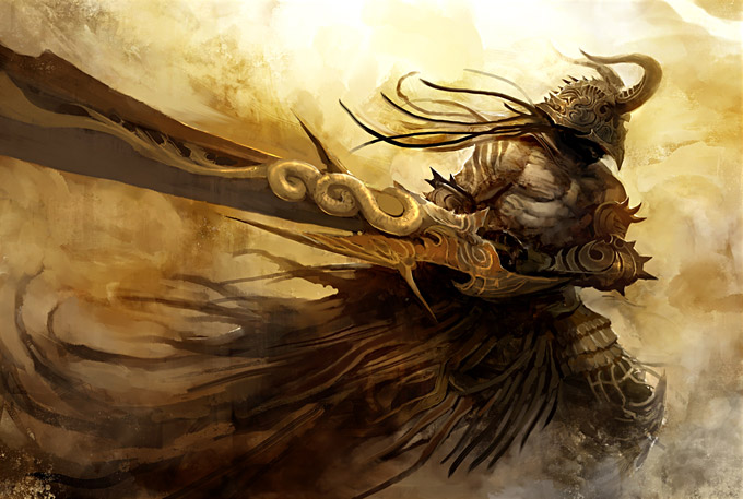 Kekai Kotaki Guild Wars Concept Art Warrior