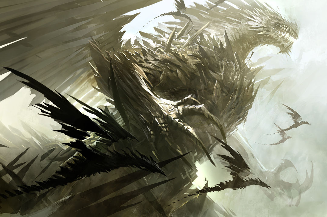 Kekai Kotaki Guild Wars Concept Art Dragon