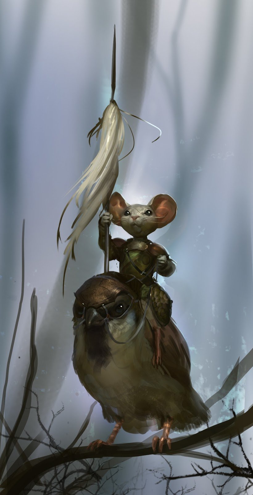 eEven Amundsen digital painting Mouse garden of the forest
