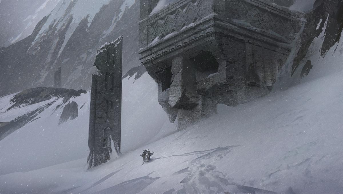 Nick Gindraux Digital Painting Concept art Lost in Snow