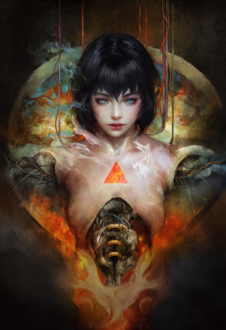 Inspiration hebdomadaire spéciale Ghost in the shell en digital painting