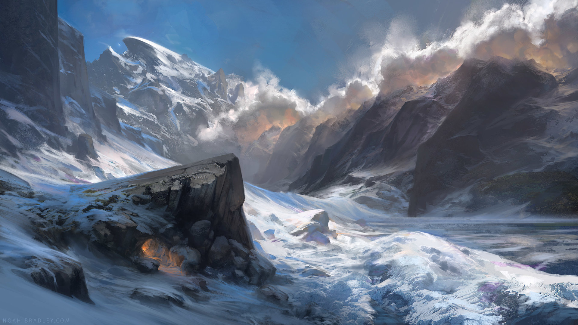 Noah Bradley Digital Painting Illustration A Place to Call Home