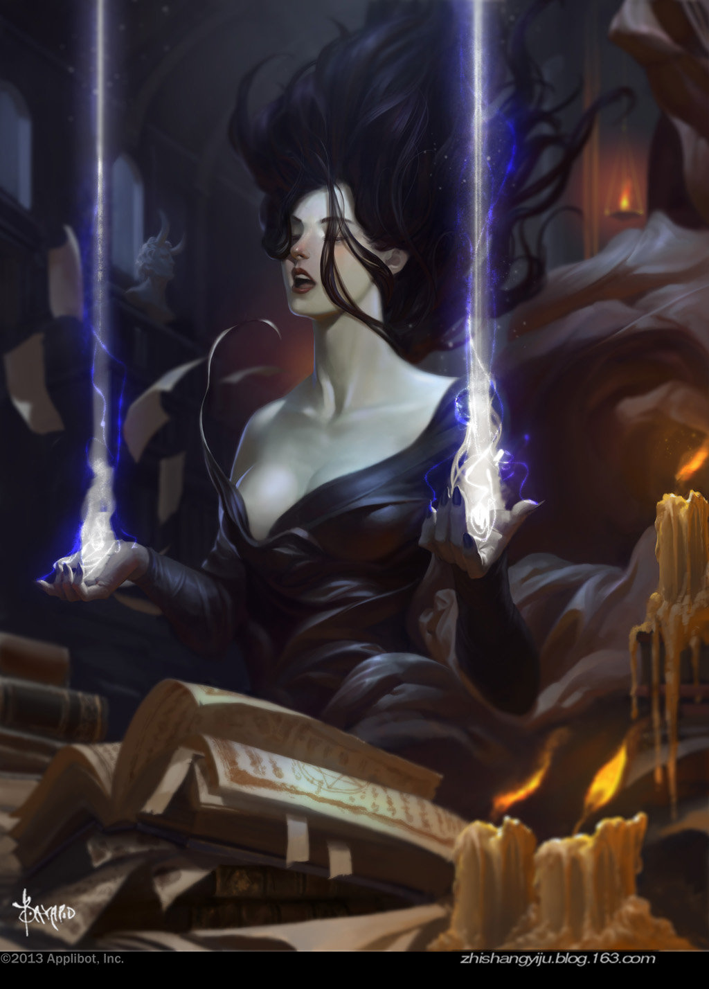 Bayard Wu Digital Painting Illustration Fantasy Witch Magic