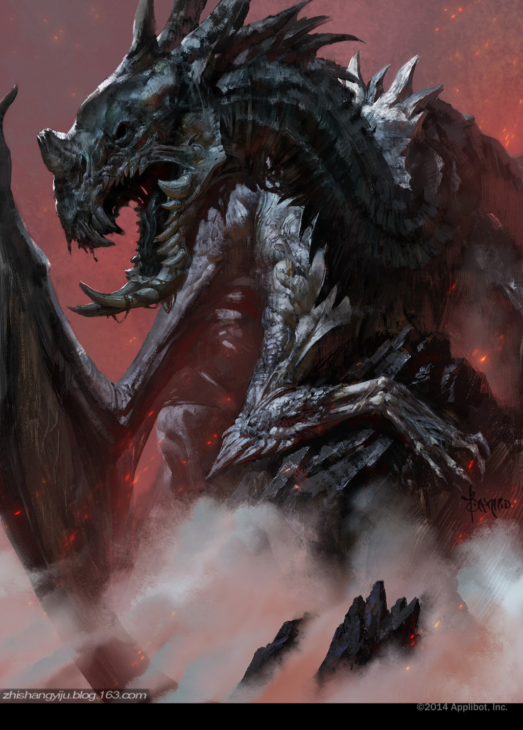 Bayard Wu Digital Painting Illustration Fantasy Dragon Corrupt