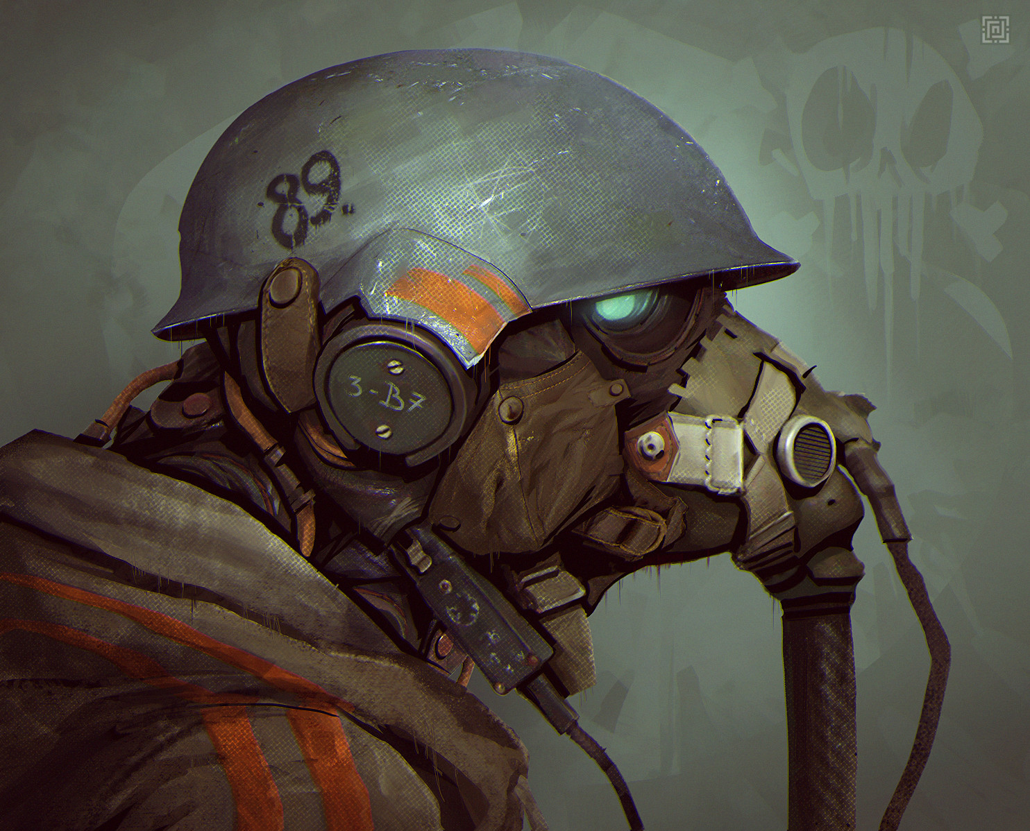 Deadslug_digital_painting_illustration_mask_helmet_soldier