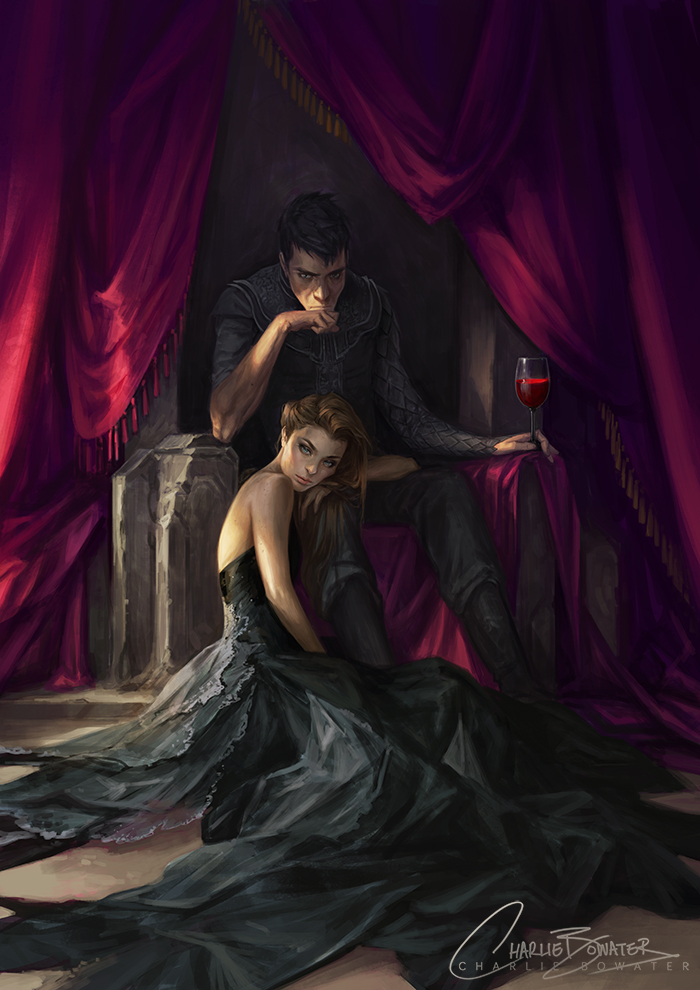 Charlie_Bowater_digital_painting_illustration_throne_curtains