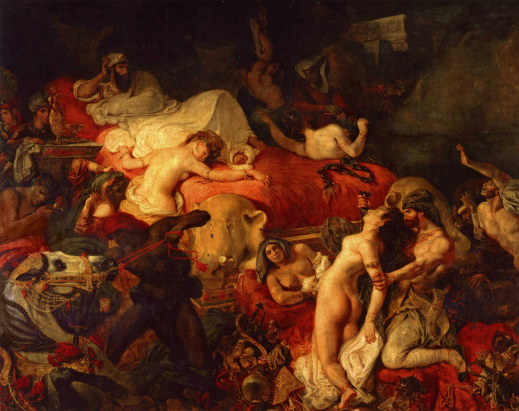 Delacroix, la mort de Sardanapale, musée du Louvre, 1827