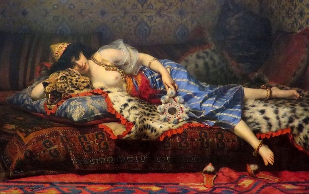 Gaston Casimir Saint Pierre, Odalisque couchée, 1895