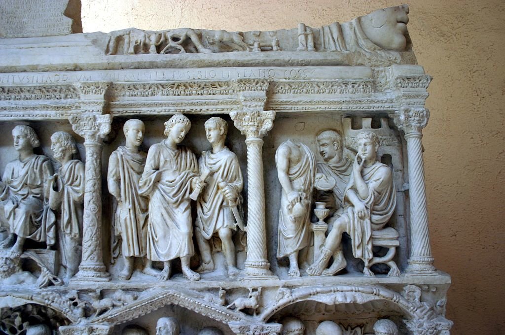 Anonyme, sarcophage de Junius Bassus, musée du Vatican, 351