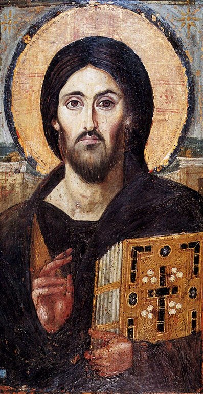 Anonyme, Christ Pantocrator, Monastère de Sainte-Catherine au Sinaï, VIe siècle