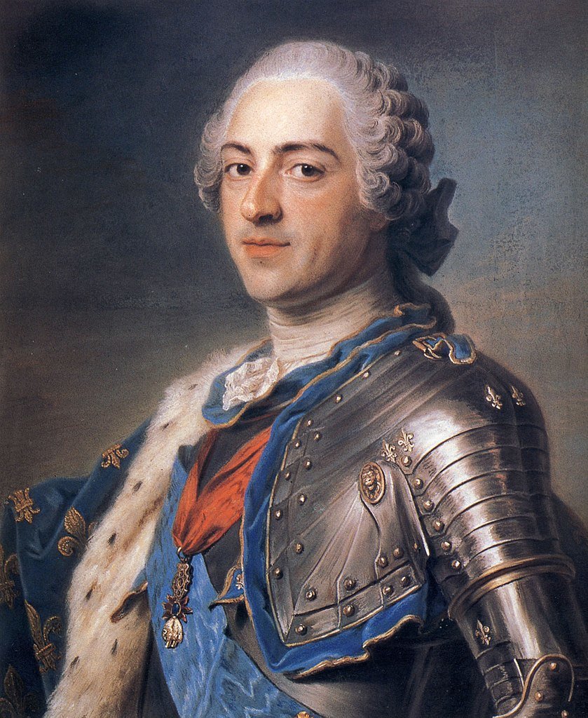 Maurice-Quentin de La Tour, Louis XV en armure, musée du Louvre, 1748