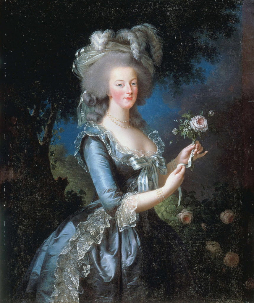 Élisabeth Vigée Lebrun, Marie-Antoinette à la rose, Versailles, 1783
