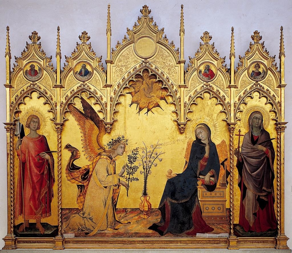 Simone Martini, Annonciation, Florence, 1333