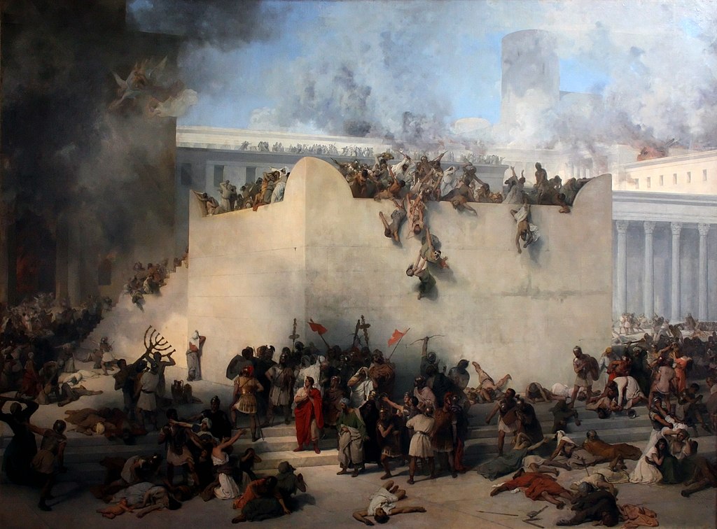 Francesco_Hayez, la destruction du temple de Jérusalem, Gallerie dell'Accademia, 1867 
