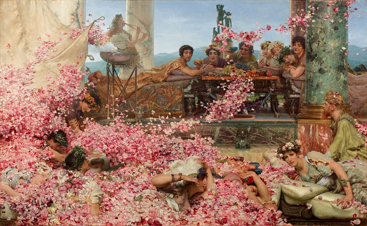 Lawrence Alma-Tadema, les roses d'Heliogabale, 1888