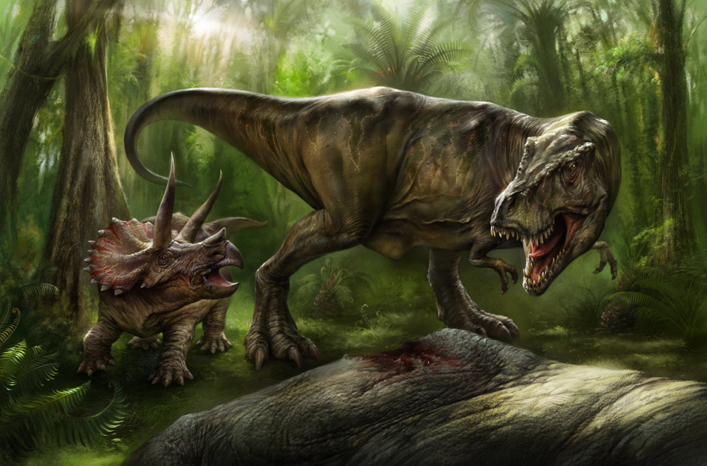 Eldar Zakirov, Tyranosaurus & tricératops, 2016