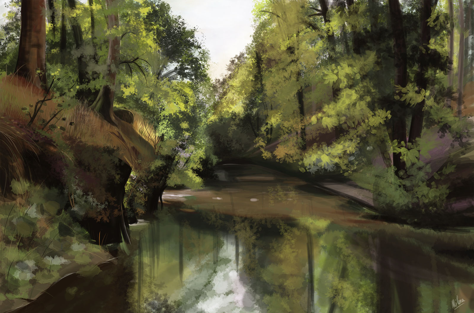 Etude-de-Peder-Monsted-Skovbevoksede-Riv