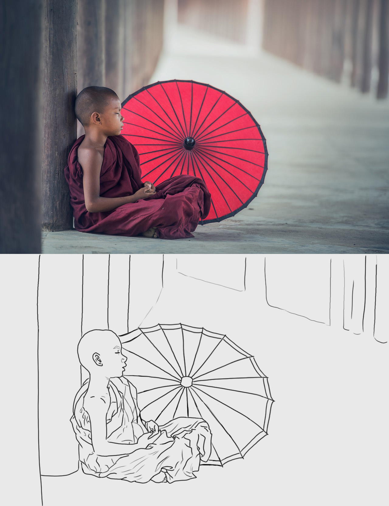 croquis-monk-boy-umbrella-2.jpg