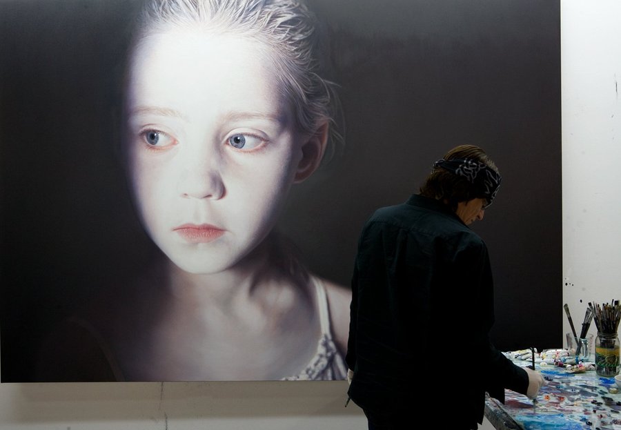 helnwein_in_the_studio_by_gottfriedhelnw